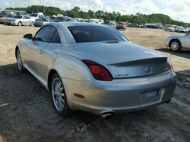 JTHFN48Y620012605 - 2002 LEXUS SC 430 SILVER photo 3