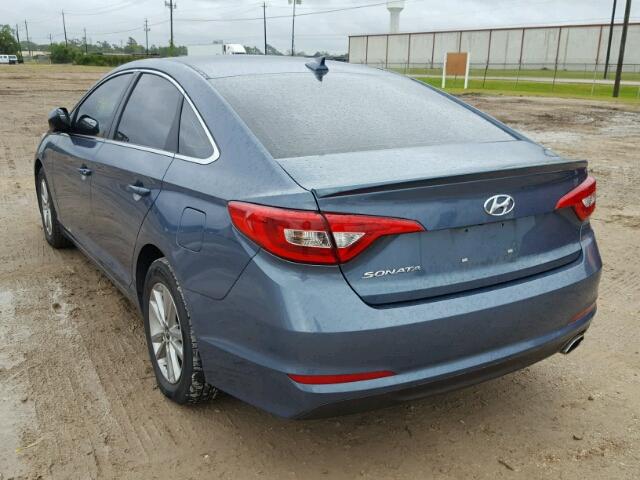 5NPE24AF2GH310285 - 2016 HYUNDAI SONATA BLUE photo 3