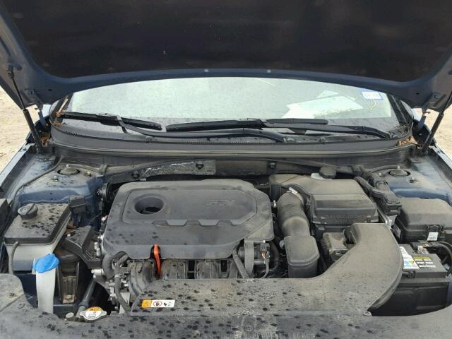 5NPE24AF2GH310285 - 2016 HYUNDAI SONATA BLUE photo 7