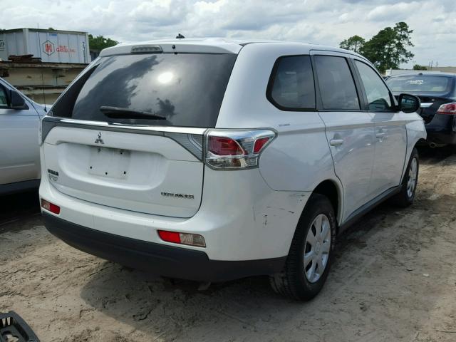 JA4AD2A30EZ006665 - 2014 MITSUBISHI OUTLANDER WHITE photo 4