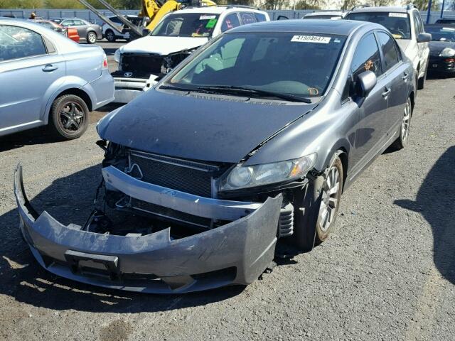 19XFA1F82AE020401 - 2010 HONDA CIVIC EX CHARCOAL photo 2
