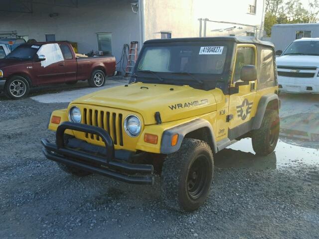 1J4FA39S94P783288 - 2004 JEEP WRANGLER YELLOW photo 2