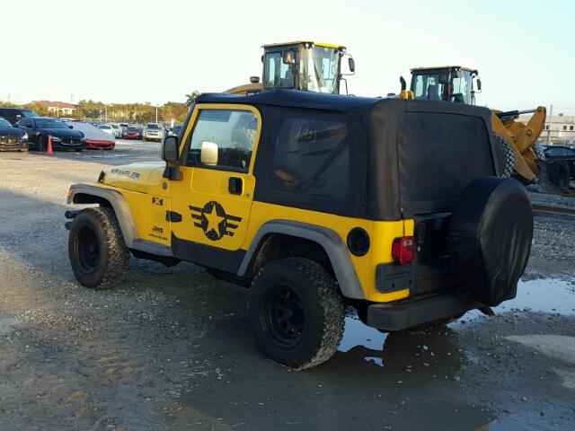 1J4FA39S94P783288 - 2004 JEEP WRANGLER YELLOW photo 3