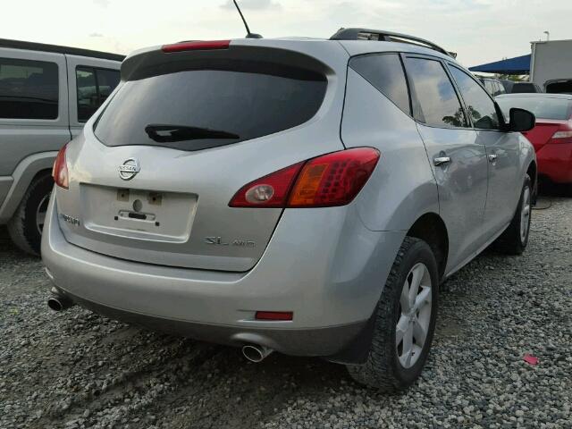 JN8AZ18W89W129661 - 2009 NISSAN MURANO S GRAY photo 4