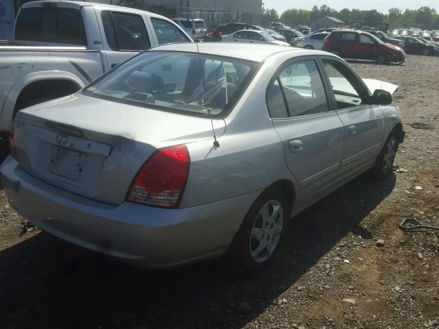 KMHDN46D06U222765 - 2006 HYUNDAI ELANTRA GL SILVER photo 4