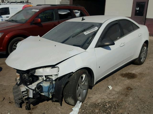 1G2ZG57B294115586 - 2009 PONTIAC G6 WHITE photo 2