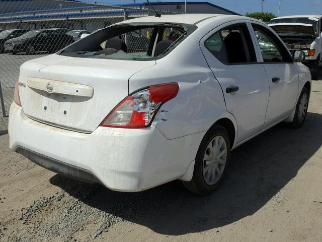 3N1CN7AP1FL948912 - 2015 NISSAN VERSA S WHITE photo 4