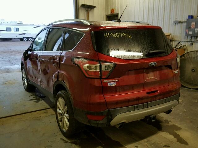 1FMCU9J91HUB15807 - 2017 FORD ESCAPE TIT MAROON photo 3