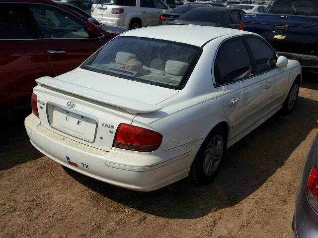 KMHWF25H75A123231 - 2005 HYUNDAI SONATA WHITE photo 4