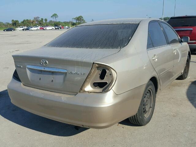 4T1BE32K43U218865 - 2003 TOYOTA CAMRY TAN photo 4