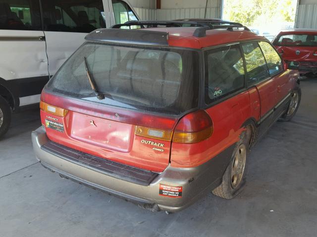 4S3BG6850W7632990 - 1998 SUBARU LEGACY 30T RED photo 4