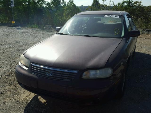 1G1NE52J0XY127720 - 1999 CHEVROLET MALIBU LS ბურგუნდია ფოტო 2