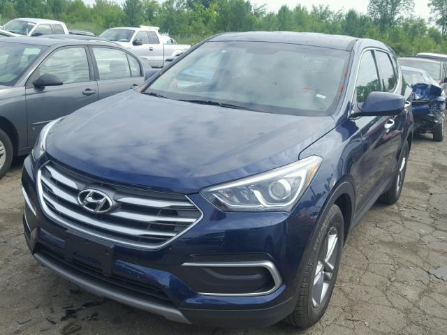 5XYZT3LB2JG568341 - 2018 HYUNDAI SANTA FE S BLUE photo 2