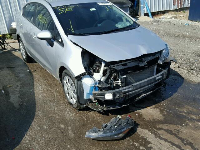 KNADM4A39E6404437 - 2014 KIA RIO LX Արծաթագույն լուսանկար 1
