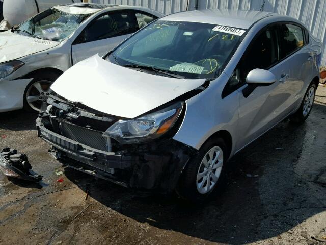 KNADM4A39E6404437 - 2014 KIA RIO LX Արծաթագույն լուսանկար 2