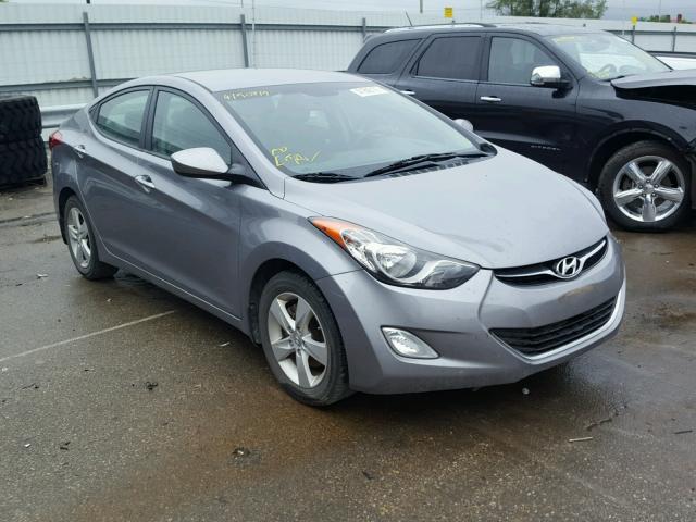 KMHDH4AE7CU467839 - 2012 HYUNDAI ELANTRA GL SILVER photo 1