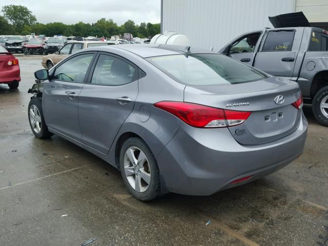 KMHDH4AE7CU467839 - 2012 HYUNDAI ELANTRA GL SILVER photo 3