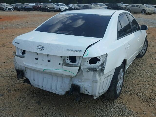 5NPET46CX7H205800 - 2007 HYUNDAI SONATA WHITE photo 4