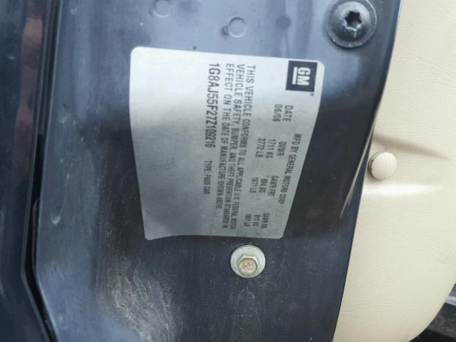 1G8AJ55F27Z109216 - 2007 SATURN ION LEVEL BLACK photo 10