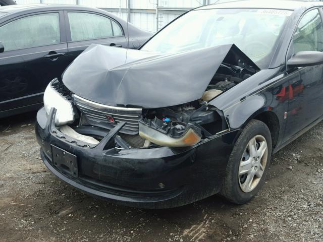 1G8AJ55F27Z109216 - 2007 SATURN ION LEVEL BLACK photo 9
