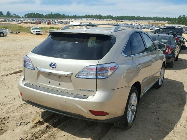 JTJBC1BA6C2433372 - 2012 LEXUS RX GOLD photo 4