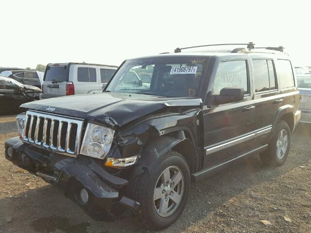 1J8HG58207C623296 - 2007 JEEP COMMANDER BLACK photo 2