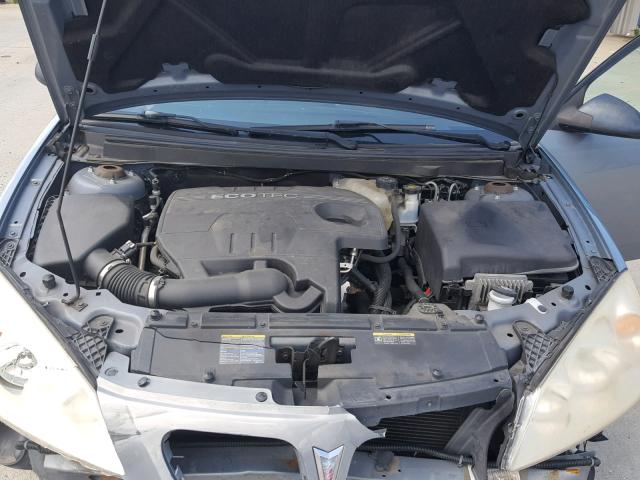 1G2ZF57B384304006 - 2008 PONTIAC G6 VALUE L GRAY photo 7