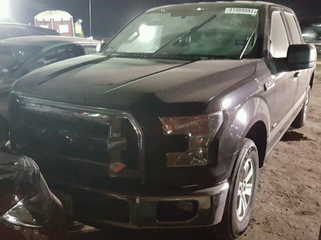 1FTEW1CP2FKE37711 - 2015 FORD F150 BLACK photo 2