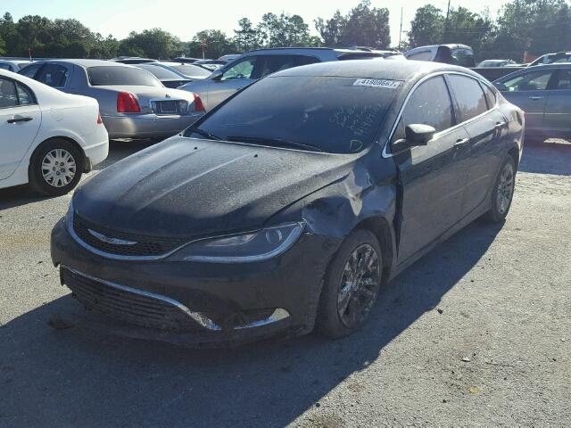 1C3CCCAB4FN563591 - 2015 CHRYSLER 200 BLACK photo 2