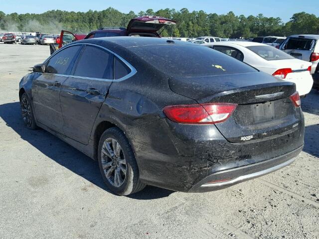 1C3CCCAB4FN563591 - 2015 CHRYSLER 200 BLACK photo 3