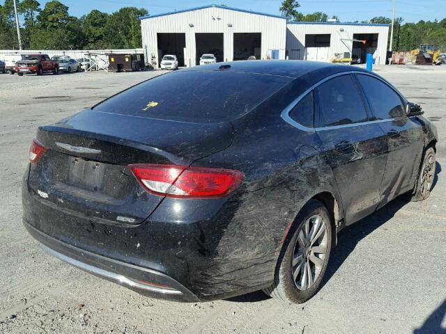 1C3CCCAB4FN563591 - 2015 CHRYSLER 200 BLACK photo 4