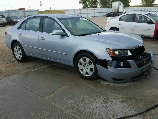 5NPET46C47H196009 - 2007 HYUNDAI SONATA GLS BLUE photo 1