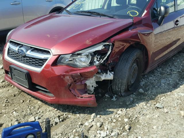 JF1GPAA64D2852015 - 2013 SUBARU IMPREZA BA RED photo 9