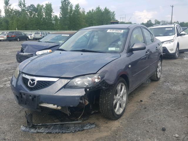 JM1BK32G881187248 - 2008 MAZDA 3 I BLACK photo 2