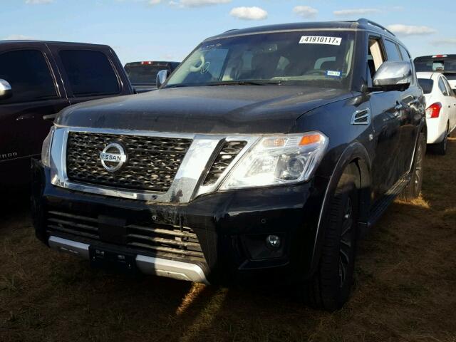 JN8AY2ND6H9007390 - 2017 NISSAN ARMADA SV BLACK photo 2