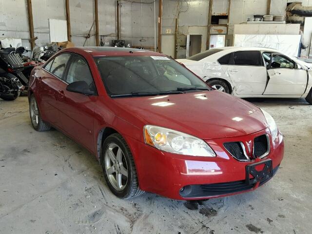 1G2ZG58N174264304 - 2007 PONTIAC G6 RED photo 1