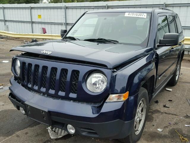 1C4NJRBB1FD214227 - 2015 JEEP PATRIOT BLUE photo 2