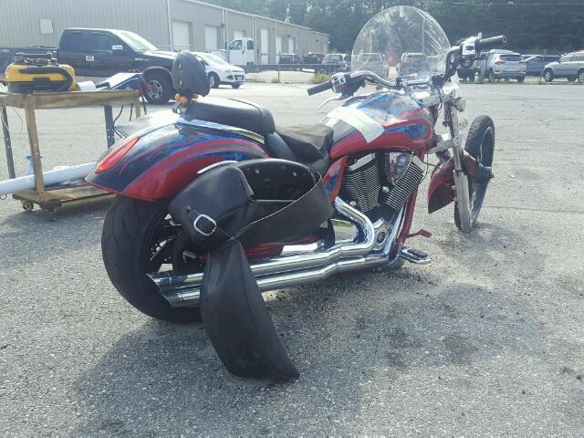 5VPXB26D383006885 - 2008 VICTORY MOTORCYCLES VEGAS JACK Qırmızı foto 4