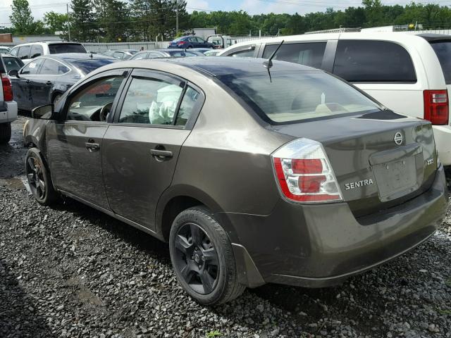 3N1AB61EX7L633178 - 2007 NISSAN SENTRA 2.0 BROWN photo 3