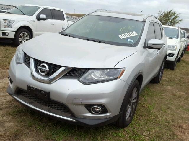 5N1AT2MT9GC759567 - 2016 NISSAN ROGUE SILVER photo 2