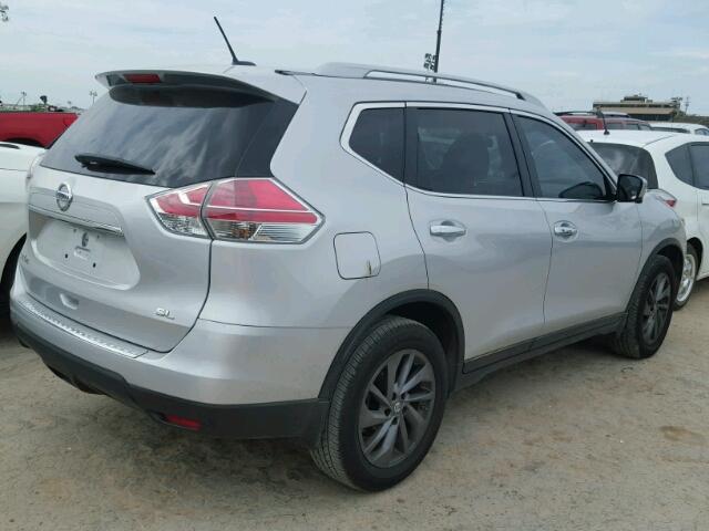 5N1AT2MT9GC759567 - 2016 NISSAN ROGUE SILVER photo 4