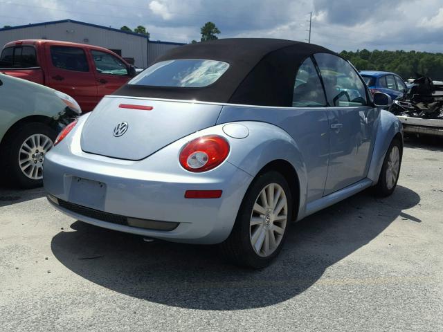 3VWRF31Y69M406139 - 2009 VOLKSWAGEN NEW BEETLE Mavi foto 4