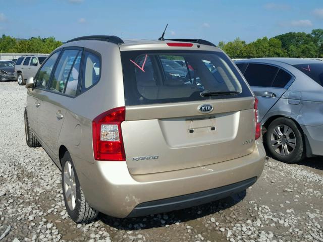 KNAFG526587176417 - 2008 KIA RONDO LX GOLD photo 3