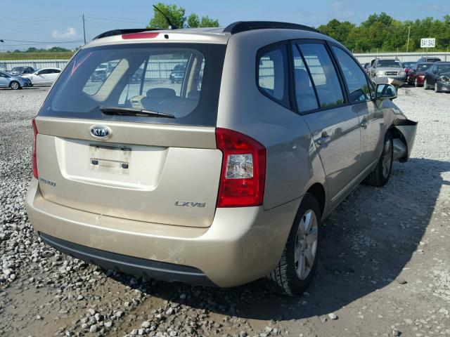 KNAFG526587176417 - 2008 KIA RONDO LX GOLD photo 4