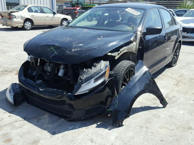 3VW2K7AJ5CM384343 - 2012 VOLKSWAGEN JETTA BASE Սև լուսանկար 2