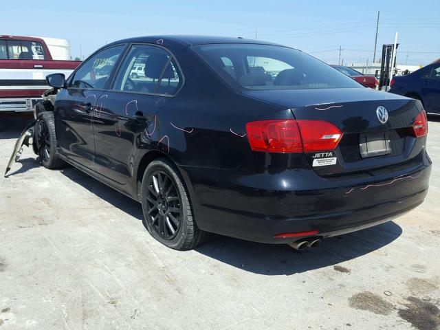 3VW2K7AJ5CM384343 - 2012 VOLKSWAGEN JETTA BASE Սև լուսանկար 3