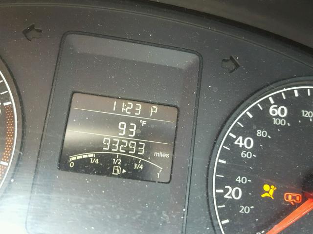 3VW2K7AJ5CM384343 - 2012 VOLKSWAGEN JETTA BASE Սև լուսանկար 8