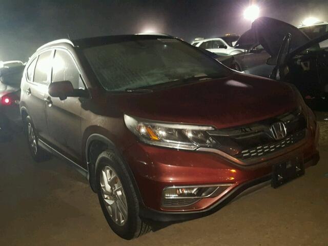 2HKRM3H79FH535614 - 2015 HONDA CR-V EXL MAROON photo 1