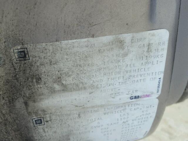 1G1BL52W9SR147326 - 1995 CHEVROLET CAPRICE CL 米色 照片 10