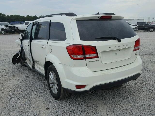 3C4PDCBG7DT581410 - 2013 DODGE JOURNEY SX WHITE photo 3